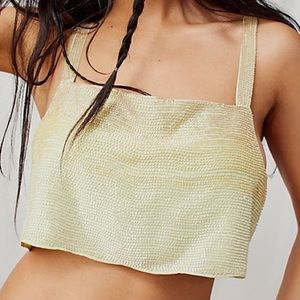 Free People Isabella Beaded Crop